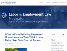 Tablet Screenshot of laboremploymentlawnavigator.com